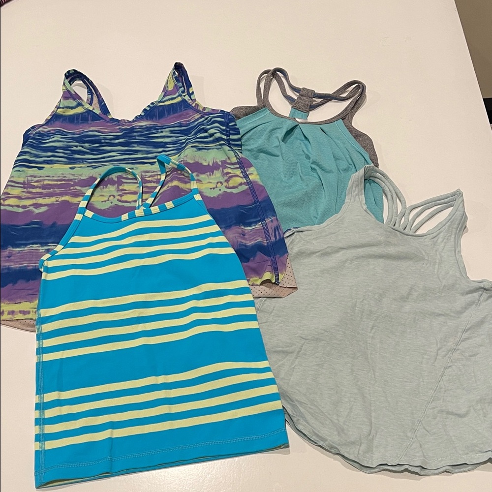 Ivivva by Lululemon bundle / lot of 4 Activewear tank Tops